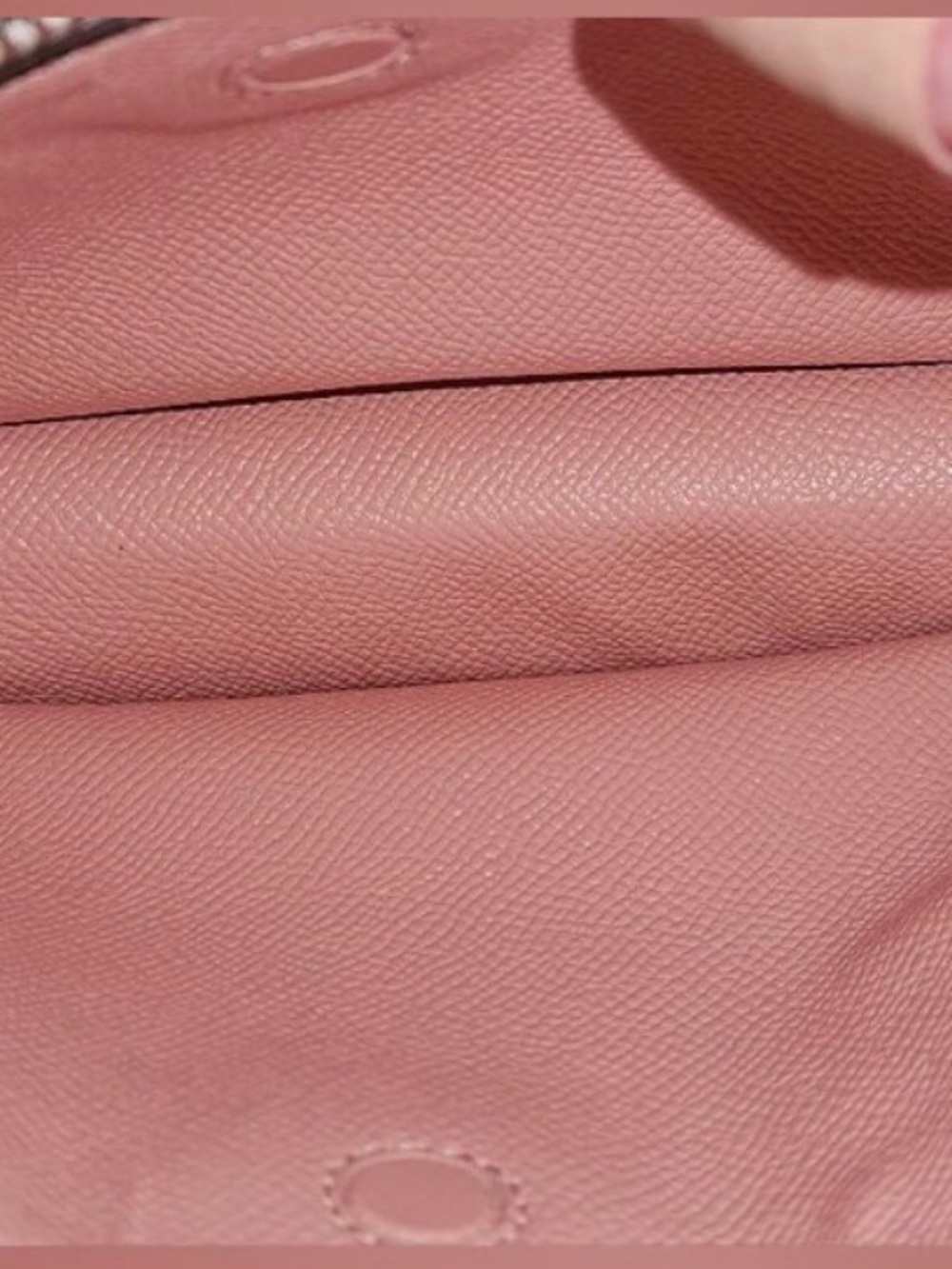 COACH Double Zip Large Pink Ombre Leather Clutch Wristlet w/ Hang Tag Fits Phone - Picture 6 of 8